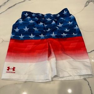 Boys Under Armour swim trunks size 6